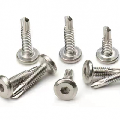 Hexagonal self-tapping self-drilling screws